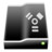 Black FirewireDrive Icon